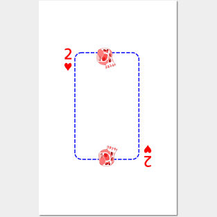 2 of hearts Posters and Art